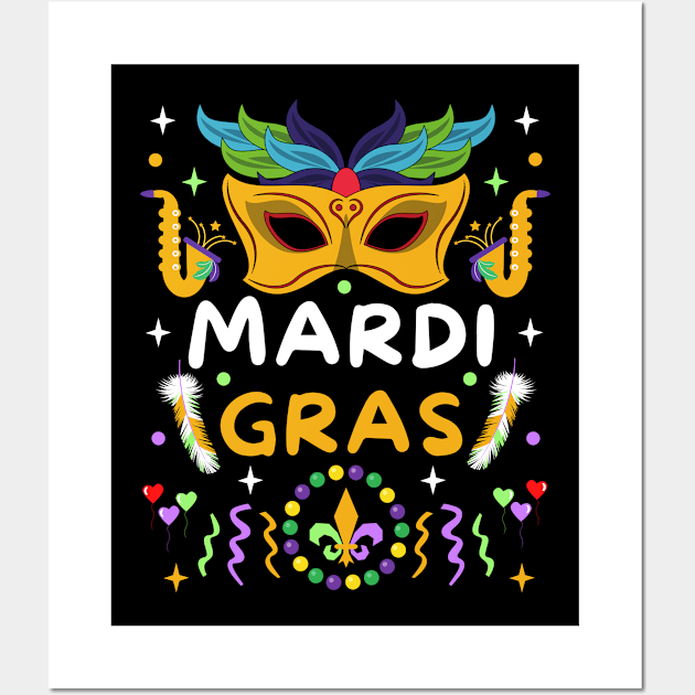 Mardi Gras Wall Art by TeeGuarantee